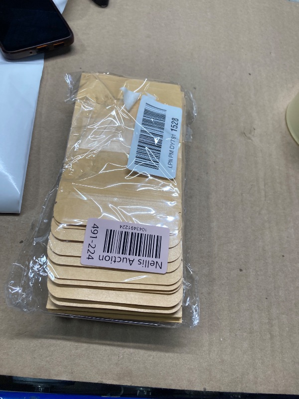 Photo 1 of 100 Pcs Resealable bags,3.5" x 5.5" Stand Up Kraft Paper Bags with Matte Window, Zip Lock Food Storage Bags for Packaging Products, Reusable, Sealable