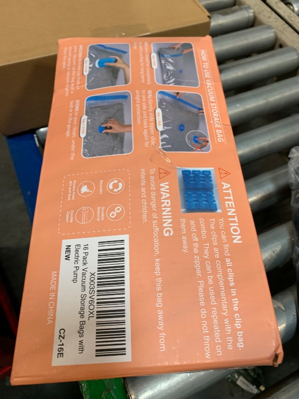 Photo 1 of 16 Pack Space Saver Storage Bags with Electric Air Pump