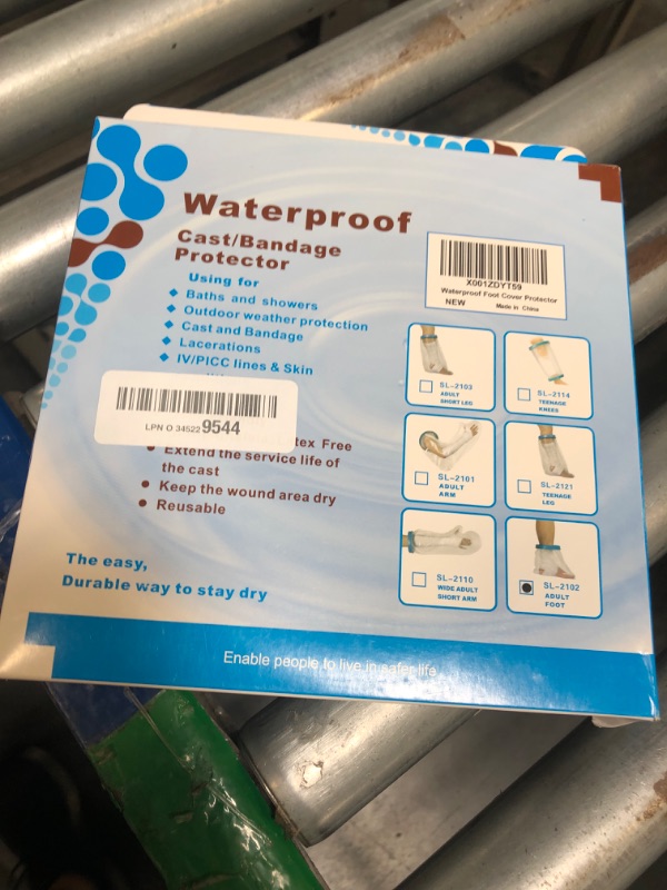 Photo 1 of 100% Waterproof Foot Cast Cover Wound Protector for Shower Bath, Watertight Cast Bag Covers for Broken Surgery Foot, Wound and Burns - Reusable [2025 Upgrade]