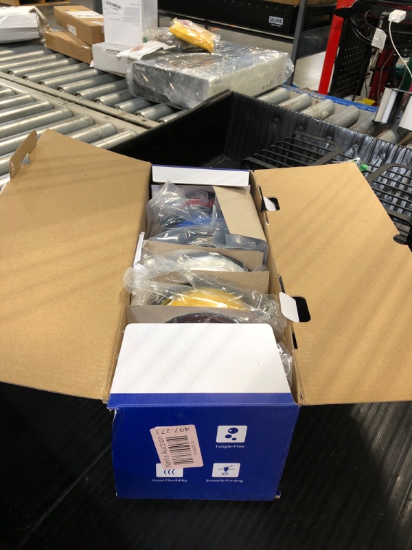 Photo 1 of JAYO Rapid PLA 3D Printer Filament Bundle 2KG, High Speed PLA Filament 1.75mm 50mm/s - 600mm/s Print Range, 8 Pack 250g Spool Filament (Black, White, Blue, Red, Pink, Orange, Yellow, Olive Green)