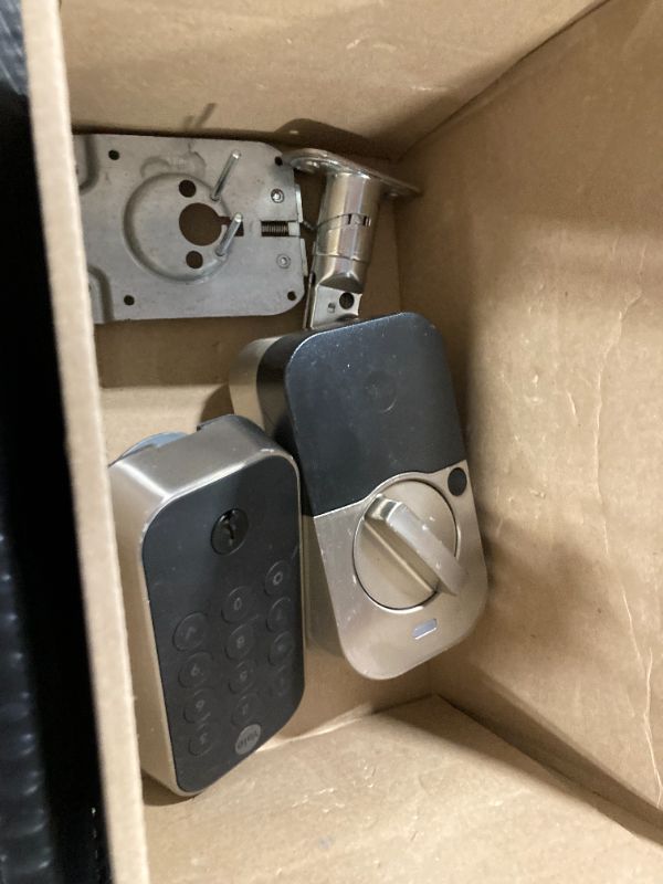 Photo 1 of ***PARTS ONLY****Yale Security Assure Lock 2 with Wi-Fi, Keypad Smart Lock with Back-Up Key in Satin Nickel - YRD410-WF1-619