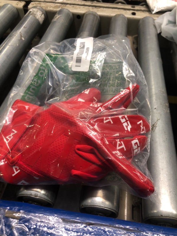 Photo 1 of Nxtrnd G2 Pro Football Gloves, Men's Ultra Sticky Elite Receiver Gloves (Red, X-Large)