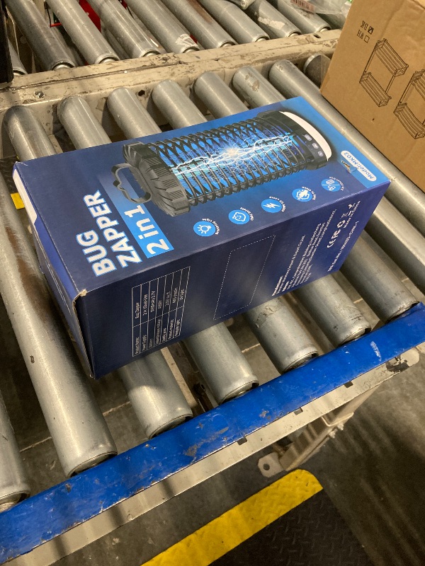 Photo 1 of Bug Zapper Outdoor, 2025 Upgraded 3 in 1 Rechargeable Bug Zapper with 5000mAh Battery & LED Night Light, 4000V Cordless Waterproof Mosquito Zapper for Outside,Patio,Backyard,Garden Black