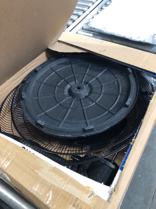 Photo 1 of Comfort Zone Oscillating Pedestal Fan with Remote Control, Stand Fan, 18 inch, 3 Speed, Adjustable Height & Tilt, & Timer, Auto Shutoff, Ideal for Home, Bedroom & Office, Airflow 17 ft/sec, CZST181RBK