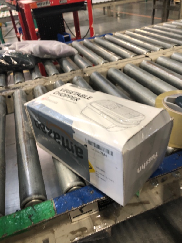 Photo 1 of Yusshn Vegetable Chopper,12-in-1 Multifunctional Food Chopper,Professional Onion Chopper with 7 Blades,Vegetable Cutter with Container for Salad,Potato,Carrot,and Garlic; Essential Kitchen Tool(Grey)