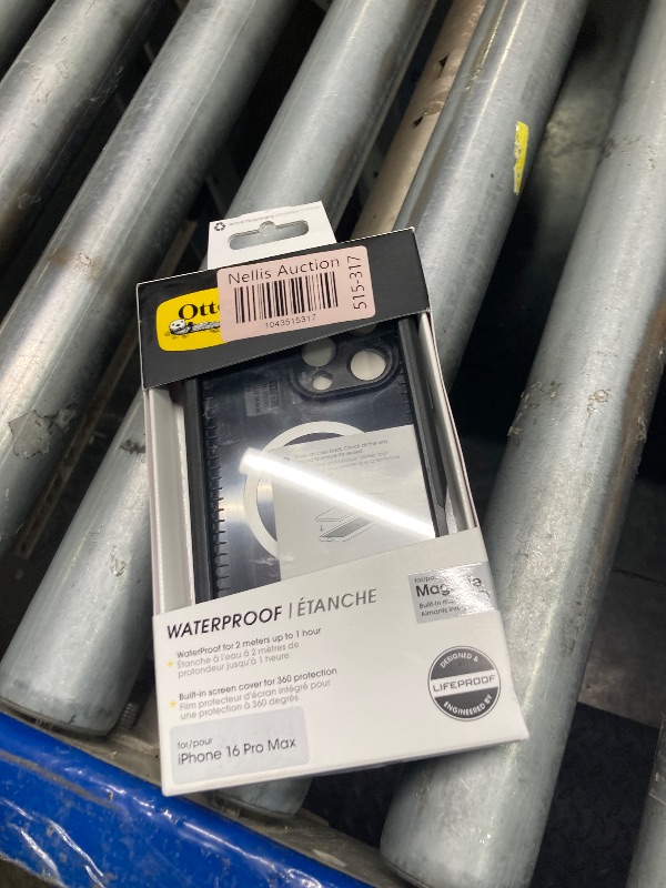 Photo 1 of OtterBox iPhone 16 Pro Max FR? Series Waterproof Case with MagSafe (Designed by LifeProof) - Black, Waterproof, 60% Recycled Plastic, Sleek and Stylish