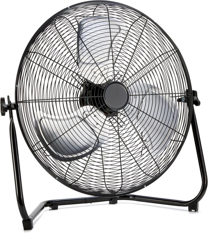 Photo 1 of 
Amazon Basics 20" High Velocity Industrial Fan, Floor Fan, with 3 Speeds, Tilt Head, ETL-Listed Safety Compliance, Metal Housing/Blades, Ideal for...