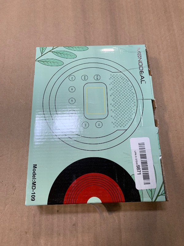 Photo 1 of MONODEAL Rechargeable Portable CD Player with Built-in Speakers, CD Player for Car and Personal Use, Anti-Skip Player with Headphones