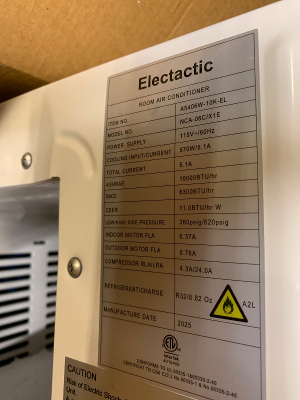Photo 1 of **PARTS ONLY**Antarctic Star 10,000 BTU U-Shaped Window Air Conditioner Unit Cools up to 450 Sq.Ft. with 6 Modes 24H Timer, Ultra Quiet Window AC Units with Full Window View, Energy Saving, Easy to Install, White