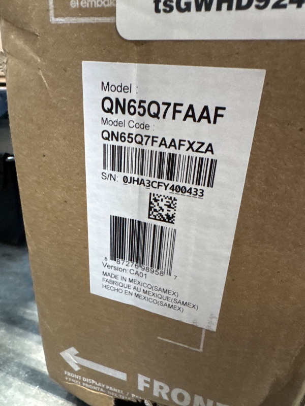 Photo 1 of Samsung 65-Inch Class QLED Q7F Series Samsung Vision AI Smart TV (2025 Model, 65Q7F) Quantum HDR, Object Tracking Sound Lite, Q4 AI Gen1 Processor, 4K upscaling, Gaming Hub, Alexa Built-in