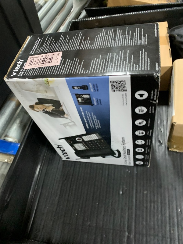 Photo 1 of VTech AM18447 Main Console 4-Line Expandable Small Business Office Phone System with Answering Machine, Intercom, Auto Attendant & Music on Hold, Black