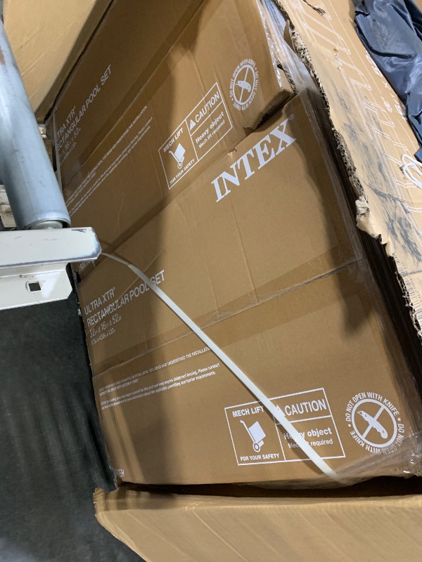 Photo 1 of ****USED AND DIRTY**** Intex 32' x 16' x 52" Ultra XTR Rectangular Outdoor Swimming Pool Set with Pump - Large Above Ground Backyard Rectangle Pool w/ 45-Inch Deep Water