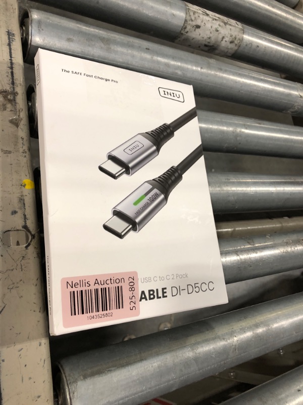 Photo 1 of INIU USB C Cable, (6.6ft, 2-Pack) 100W USB C to C Fast Charging Cord, Braided Type C Charger Cable for iPhone 16 Pro Max 15 Plus Samsung Galaxy S24 S21 S10 Note 10 MacBook iPad Kindle etc.