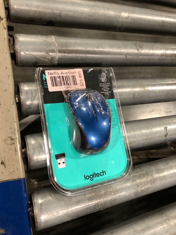Photo 1 of    Logitech M317 Wireless Mouse, 2.4 GHz with USB Receiver, 1000 DPI Optical Tracking, 12 Month Battery, Compatible with PC, Mac, Laptop, Chromebook - Blue