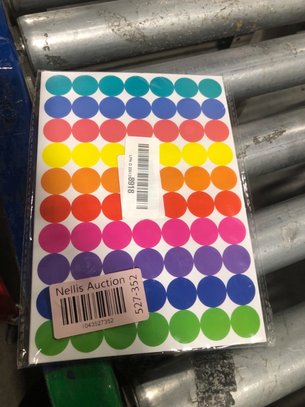 Photo 1 of 1400 PCS Colored Dot Stickers Round Color Coding Labels Circle Dots Labels Price Stickers Polka Circle Dot Stickers Label Sticker for Office, Classroom, Papers Etc