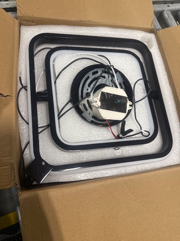 Photo 1 of BNHHLZ Modern LED Pendant Lights Plated Black Rectangular Pendant Light Fixtures 4000K 20W Dimmable Pendant Lighting for Dining Room Kitchen Island Bedroom Living Room Foyer?2-Pack?