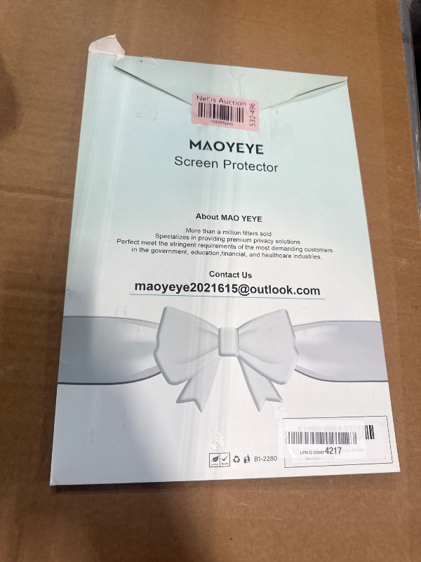 Photo 1 of Laptop Privacy Screen 14 Inch, Laptop Screen Privacy Shield 16:9 Aspect Ratio Anti-Glare Blue Light Computer Monitor Protector,Removable 14in Filter for Lenovo HP Dell Acer Asus Thinkpad Envy Xps