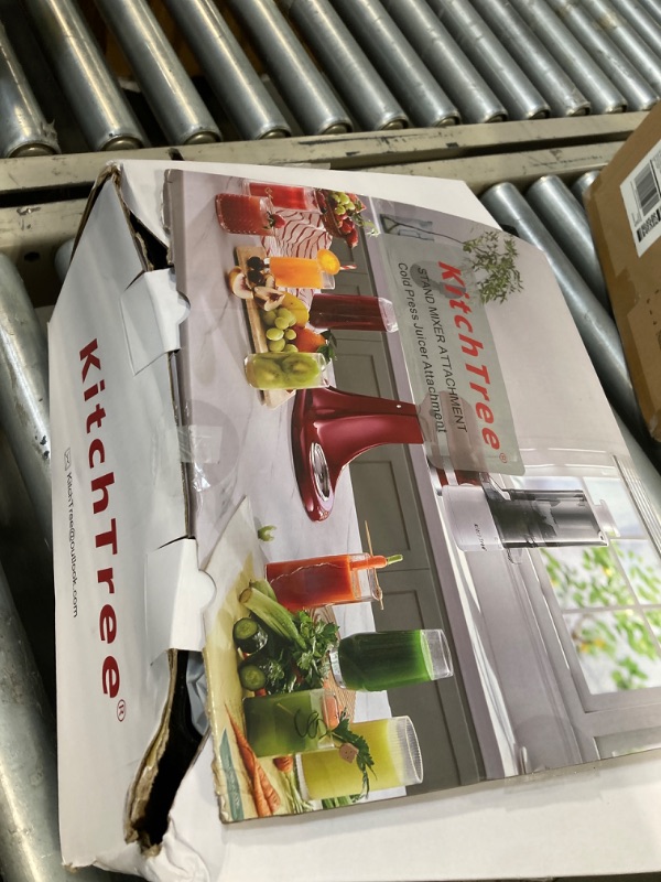 Photo 1 of ***attachment only**KITCHTREE Masticating Juicer Attachment for KitchenAid Stand Mixer, 4.2" Large Feed Chute Fit Whole Vegetables & Fruits, Slow Cold Press Juicing, Includes 2 * 28oz capacity cups and blade replacement