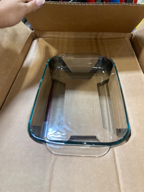 Photo 1 of Pyrex Basics 3-Pack Glass Baking Dish Set (2QT, 3QT, 4.8QT) With BPA-Free Lids, Rectangular Glass Bakeware, Dishwasher, Microwave, Freezer & Pre-Heated Oven Safe
