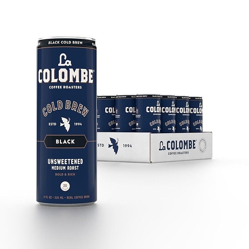 Photo 1 of **EXPIRED 5/26/2025** La Colombe Caffeinated Cold Brew Coffee, Black, Medium Roast, 11 Oz., 12/Carton (PPPURC1205)