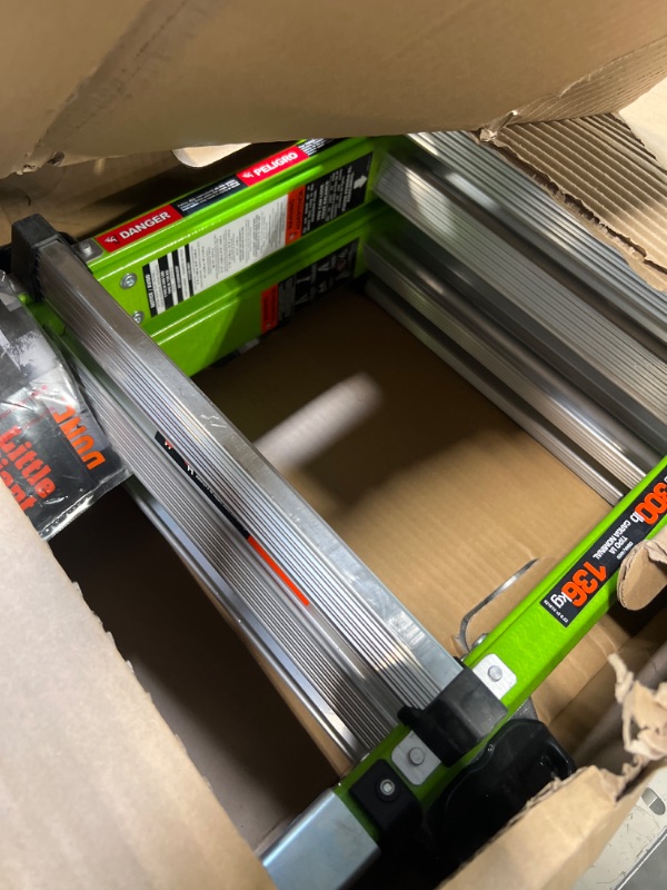 Photo 1 of Little Giant Ladder Systems Conquest 2.0 All-Terrain, M22, 22ft, Multi-Position Ladder with Adjustable Outriggers, Fiberglass, Type 1A, 300 lbs Weight Rating, (17102-001)