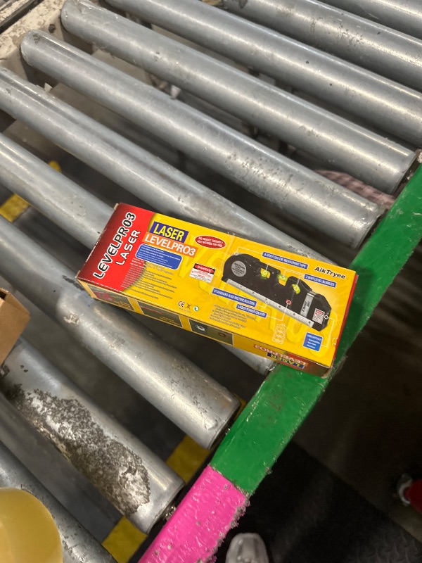 Photo 1 of Laser Level Line Tool, Multipurpose Laser Level Kit Standard Cross Line Laser leveler Beam Tool with Metric Rulers 8ft/2.5M for Picture Hanging cabinets Tile Walls by AikTryee.