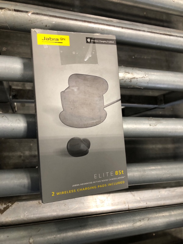 Photo 1 of Jabra Elite 85t True Wireless Bluetooth Earbuds, Grey – Advanced Noise-Cancelling Earbuds for Calls & Music with Charging Case and 2 Wireless Charging Pads
