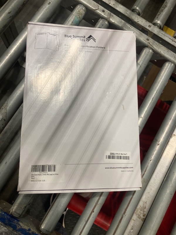 Photo 1 of 10 Legal Size Classification Folders - 2 Divider - 2 Inch Tyvek Expansions - Durable 2 Prongs Designed to Organize Standard Law Client Files, Office Reports - Legal Size, 10 Folders (Red)