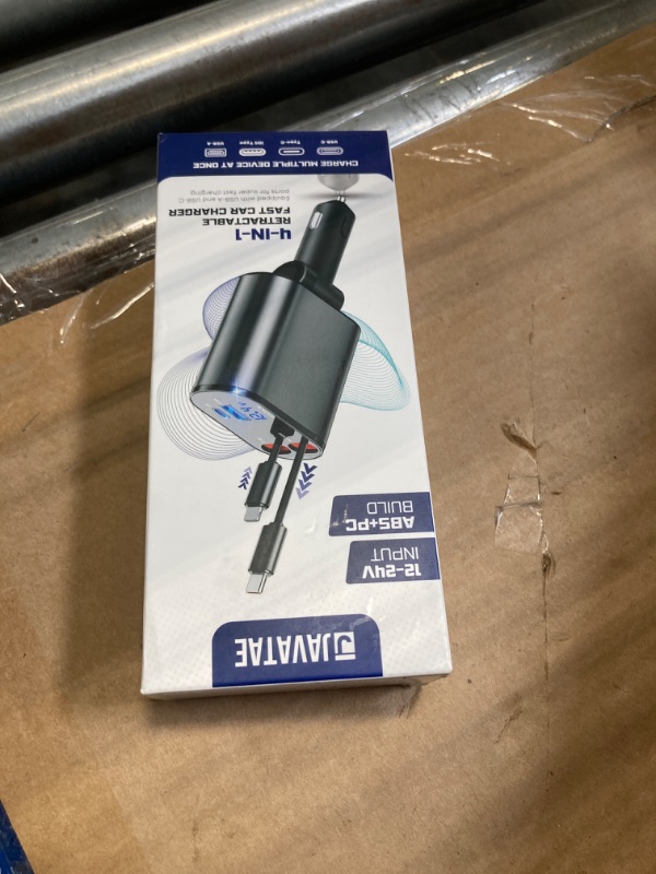 Photo 1 of ?2025 Upgraded? Retractable Car Charger | 4 in 1 Fast Car Charger Adapter with Dual Retractable Type-C & iOS Cords USB-A & USB-C Ports | Compatible with iOS 16/15/14/13/12/11/Tablet/Galaxy & Pixel