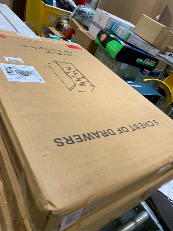 Photo 1 of MIOCASA 5 Drawer Metal File Cabinet Mobile Underdesk Chest for Home Office WHITE