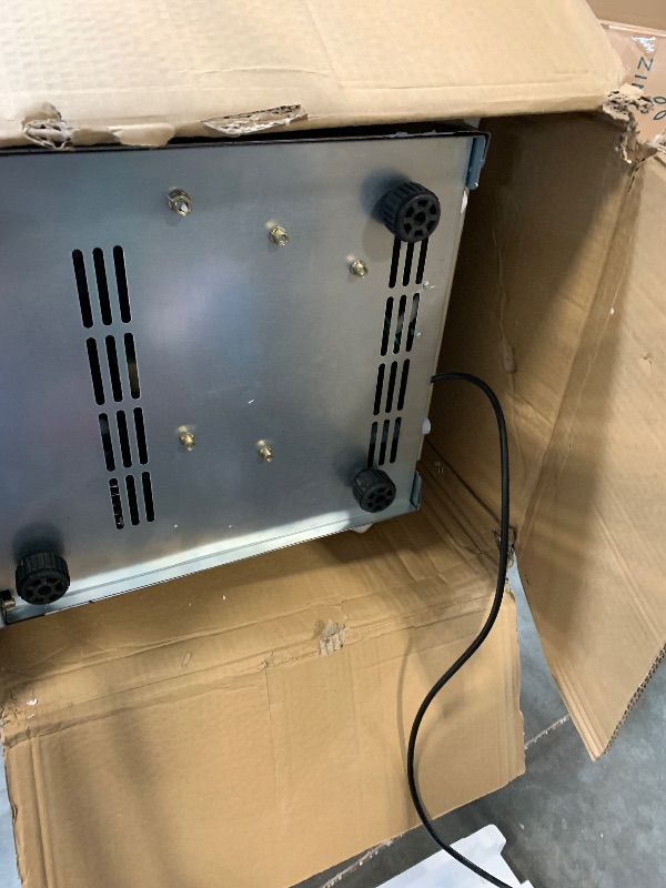 Photo 1 of RAPSUAR Commercial Ice Maker Machine, 120Lbs/24H with 30Lbs Storage Bin, 40Pcs Ice Cubes 6Mins, 2-Way Add Water Under Counter Freestanding Ice Maker Commercial for Home Bar Office