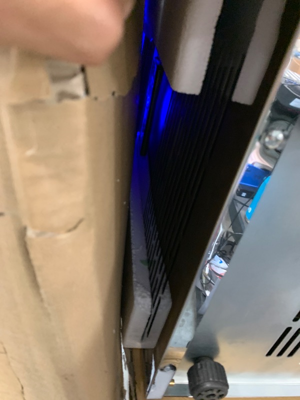 Photo 1 of RAPSUAR Commercial Ice Maker Machine, 120Lbs/24H with 30Lbs Storage Bin, 40Pcs Ice Cubes 6Mins, 2-Way Add Water Under Counter Freestanding Ice Maker Commercial for Home Bar Office