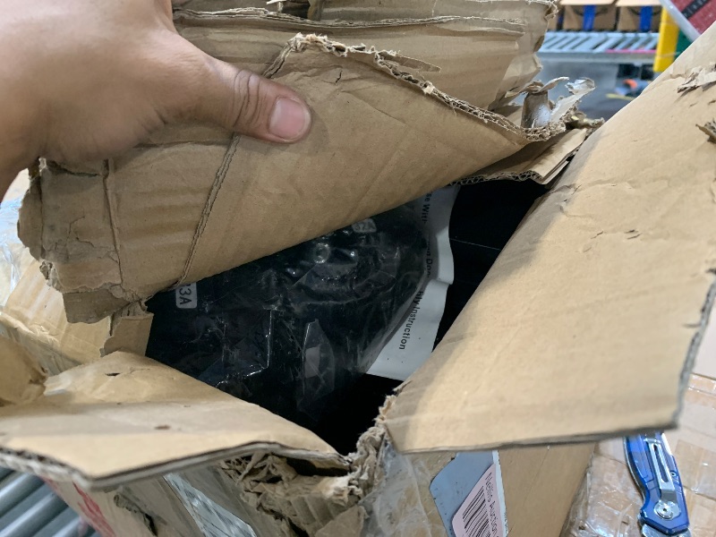 Photo 1 of (BOX 1 OF 2)  6x10 FT Greenhouse, Easy Assembly Aluminum Polycarbonate Greenhouses for Outdoors with Roof Vent, Large Aluminum Walk-in Greenhouse for Sunroom Patio, Backyard, Garden, Sliding Lockable Door, Black