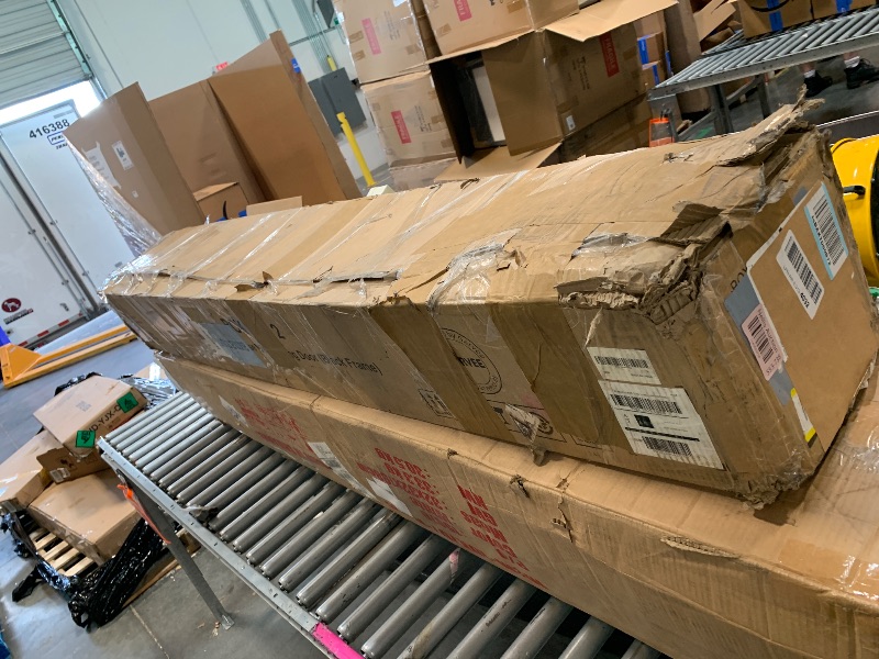 Photo 1 of (BOX 1 OF 2)  6x10 FT Greenhouse, Easy Assembly Aluminum Polycarbonate Greenhouses for Outdoors with Roof Vent, Large Aluminum Walk-in Greenhouse for Sunroom Patio, Backyard, Garden, Sliding Lockable Door, Black