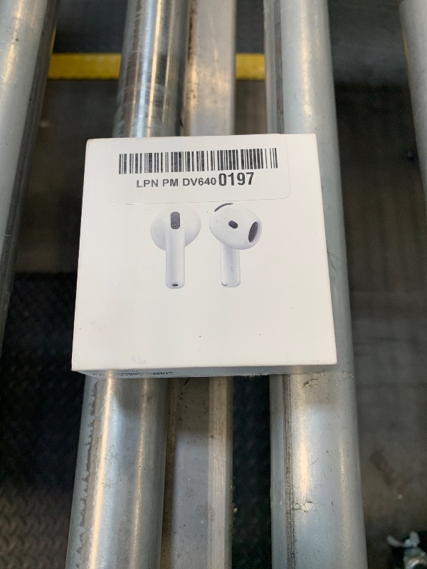 Photo 1 of **NO USB CABLE *** Apple AirPods 4 Wireless Earbuds, Bluetooth Headphones, Personalized Spatial Audio, Sweat and Water Resistant, USB-C Charging Case, H2 Chip, Up to 30 Hours of Battery Life, Effortless Setup for iPhone