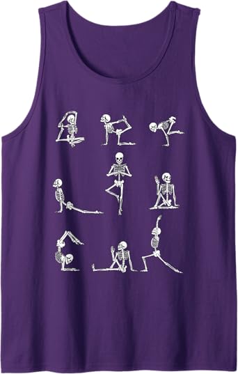 Photo 1 of **PURPLE ***Yoga Skeleton for a Yoga Fan Tank Top XL
