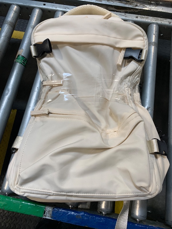 Photo 1 of  Small Vacuum Travel Backpack with Pump for Women,Airback Personal Item Carry on Backpacks Flight Approved 18x14x8 inches for Men,Laptop Waterproof Work Compression bags Casual Daypack,Beige