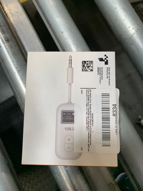 Photo 1 of 1Mii SafeFly Dual | Bluetooth 5.3 Adapter Bluetooth Transmitter w/Screen for Wireless Headphones, Wireless Audio Transmitter Use with 3.5 mm Audio Jack on Airplanes/Gym/TVs-Transmitter Only
