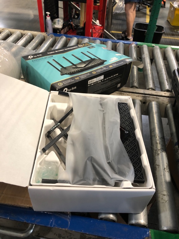 Photo 1 of TP-Link AXE5400 Tri-Band WiFi 6E Router (Archer AXE75)- Gigabit Wireless Internet Router, ax Router for Gaming, VPN Router, OneMesh, WPA3, Black