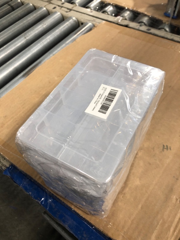 Photo 1 of AQSXO 4 Pcs Snack Box Container for Kids, 8 Compartments Snack Containers Reusable Meal Prep Lunch Containers.