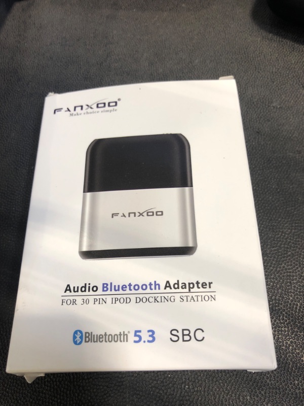 Photo 1 of Fanxoo DockPro Bluetooth Adapter for Bose Sounddock iPod Docking 30 pin Bluetooth 5.0 Adapter Compatible for iPhone iPod Docking Station (Silver Black)