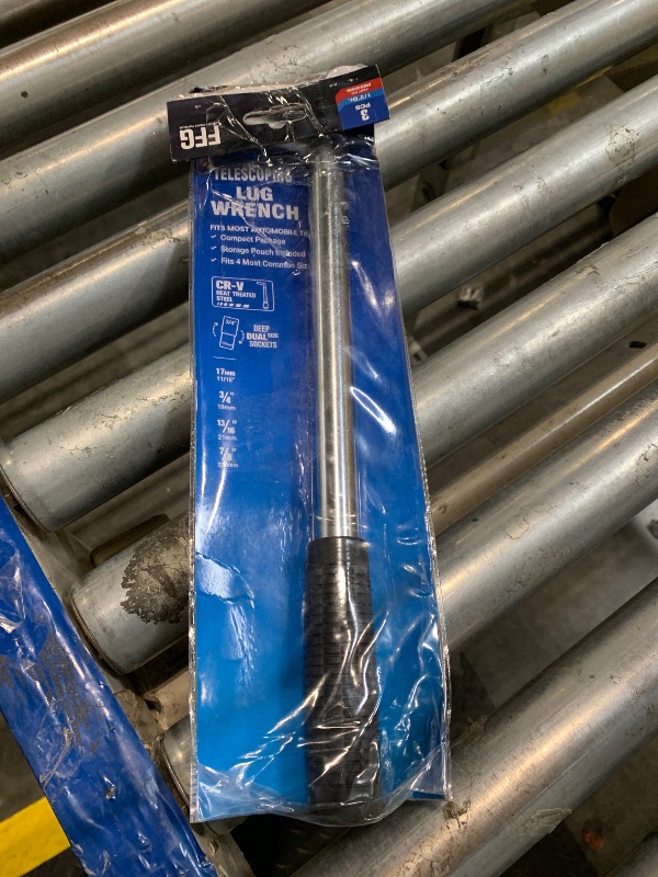 Photo 1 of **SOCKETS MISSING**
pgroup Telescoping Lug Wrench, Extended Lug Wheel Wrench with 17mm/19mm(3/4”), 21mm(13/16”)/22mm(7/8”) Chrome Vanadium Steel Sockets for Car, Truck, Vans