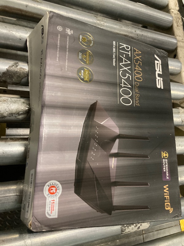 Photo 1 of ASUS RT-AX5400 Dual Band WiFi 6 Extendable Router, Lifetime Internet Security Included, Instant Guard, Advanced Parental Controls, Built-in VPN, AiMesh Compatible, Gaming & Streaming, Smart Home