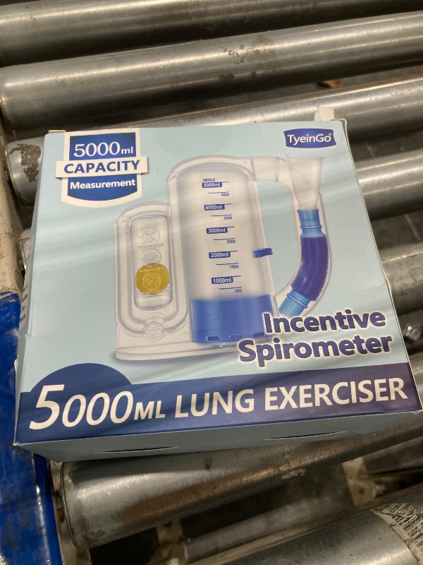 Photo 1 of Incentive Spirometer Adult, Breathing Exercise Device for Lungs, Deep Breathing Trainer for Adults - 5000ml Volume Measurement with Flow Rate Indicator