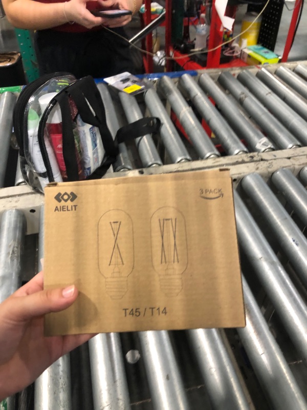 Photo 1 of ***USED***AIELIT T45/T14 E26 LED Bulbs Dimmable, 2W(25 Watt Equivalent), Soft White 3000K, Tube LED Light Bulb, Vintage Edison Filament Bulb for Makeup Mirror Bathroom Vanity Ceiling Fan Pendant Lights, 3-Pack