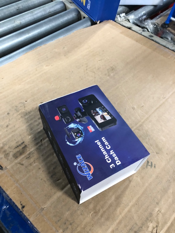 Photo 1 of 3 Channel Dash Cam Front and Rear Inside with 64GB Card, WIZACE1080P Dash Camera for Cars, Dashcam Three Way Triple Car Camera with IR Night Vision, Loop Recording, G-Sensor, HDR, 24 Hours Recording