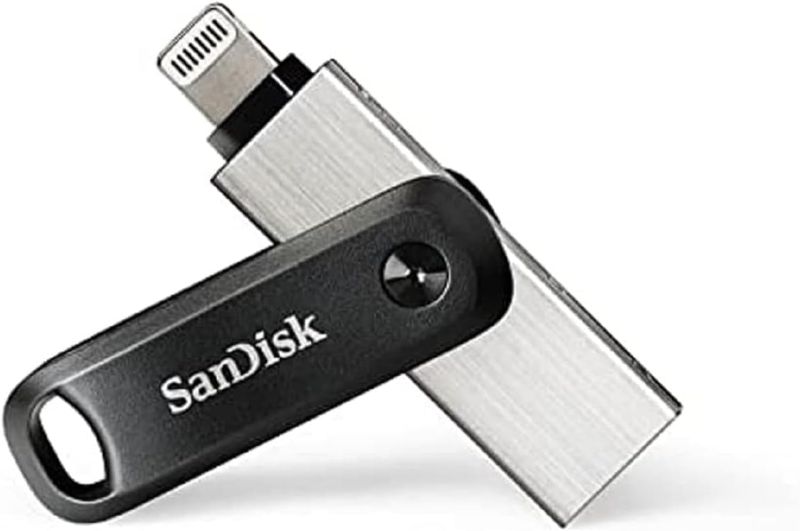 Photo 1 of [Storage Unknown] SanDisk iXpand Flash Drive Go for iPhone and iPad - SDIX60N-128G-GN6NE, Silver