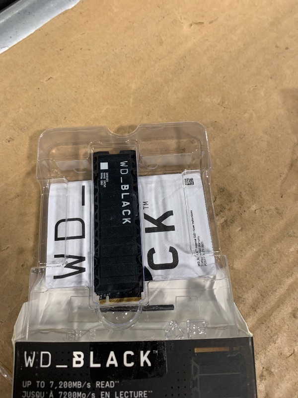 Photo 1 of WD_BLACK 8TB SN850X NVMe Internal Gaming Solid State Drive with Heatsink - Works with PlayStation 5, Gen4 PCIe, M.2 2280, Up to 7,200 MB/s - WDS800T2XHE