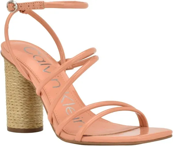 Photo 1 of ** color peach***Nine West Women's Krave Heeled Sandal, Black Lush Floral Multi 002, 9.5