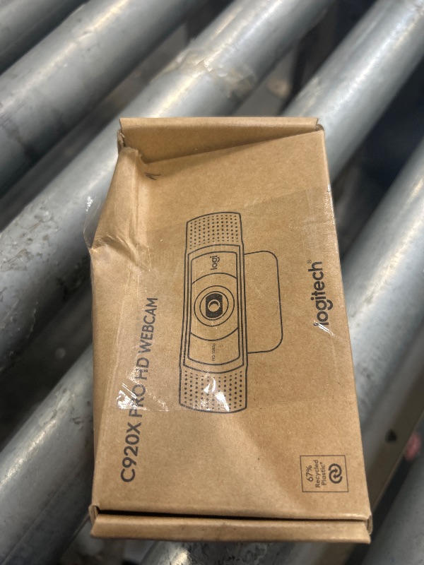 Photo 1 of Logitech C920x HD Pro Webcam, Full HD 1080p/30fps Video, Clear Audio, HD Light Correction, PC Camera Webcam, Works with Skype, Zoom, Facetime, PC, Laptop, Mac, Tablet - Black